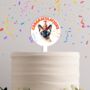 Personalised Cat In Party Hat Cake Topper, thumbnail 10 of 12