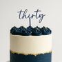 Number Acrylic Cake Topper, thumbnail 2 of 3