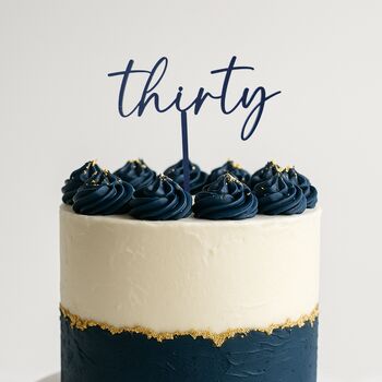 Number Acrylic Cake Topper, 2 of 3
