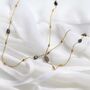 Sterling Silver Gold Plated Labradorite Necklace, thumbnail 4 of 6