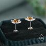 Sterling Silver Daffodil Cz Stud Earrings, thumbnail 3 of 11