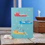 Fishing Boats Greeting Card, thumbnail 1 of 1
