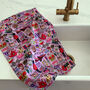 Queens Platinum Jubilee Patterned Tea Towel, thumbnail 4 of 5
