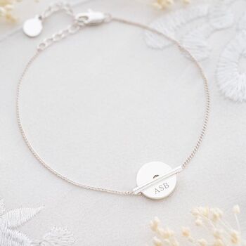 Martha Disc And Bar Personalised Bracelet, 6 of 12