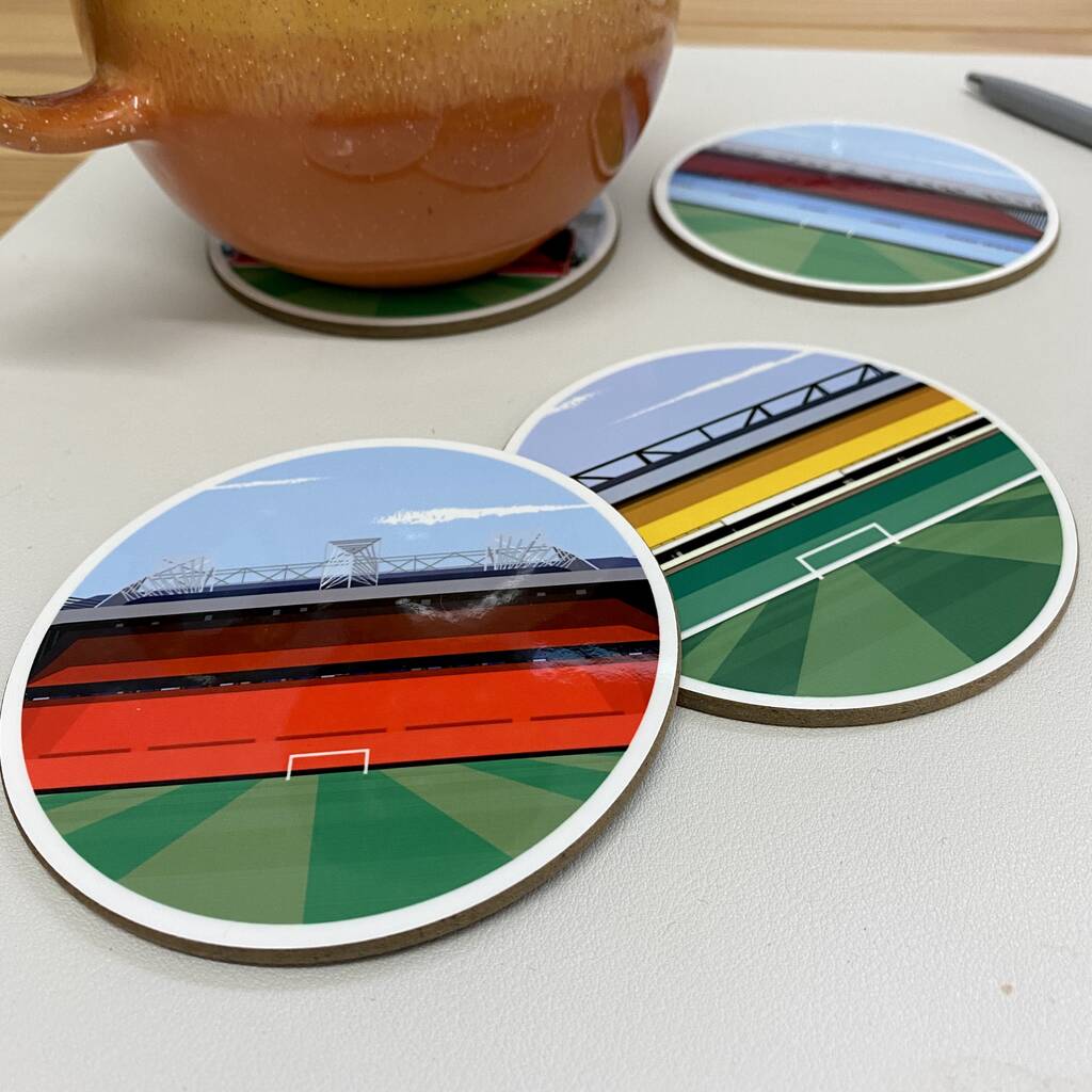 Contemporary Design Of Any Football Stadium Coasters By Turf Football