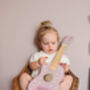 Personalised Pastel Pink Starry Toy Guitar, thumbnail 2 of 4