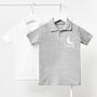 Little Moon Personalised Children's Polo Shirt, thumbnail 2 of 5