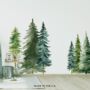 Forest Trees Textile Wall Stickers, thumbnail 3 of 7