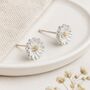 Sterling Silver And Gold Plated Aster Stud Earrings – 8mm, thumbnail 1 of 3