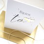 Bride To Be Bee Card, thumbnail 5 of 6