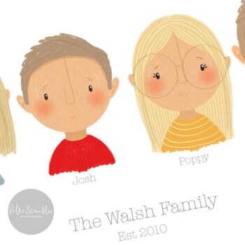 Personalised Family Portrait, 3 of 5