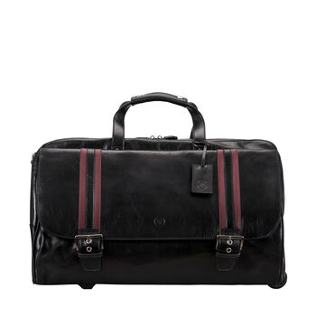 Luxury Leather Travel Bag With Wheels 'Dino Large', 2 of 12