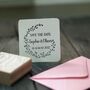 Cottagedecor Botanical Save The Date Rubber Stamp, thumbnail 2 of 4
