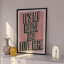 It's My House | Music Inspired Print | Disco Print | Music Poster | Wall Art | A5 A4 A3 | Disco | Bold | Typographic, thumbnail 2 of 6
