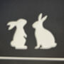 Personalised Two Rabbits Design House Acrylic Number Sign, thumbnail 2 of 3