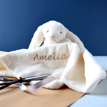 Personalised Metallic Bunny Comforter Blanket, 3 of 3