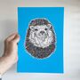 Personalised Hedgehog Print, thumbnail 10 of 10