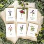 Wildflower Floral Table Name Card, thumbnail 9 of 10