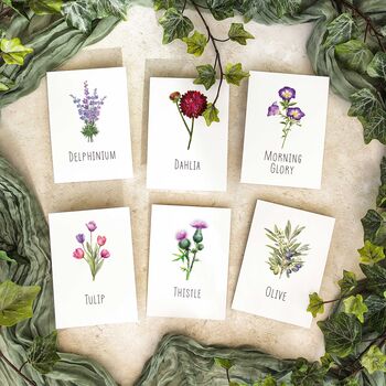 Wildflower Floral Table Name Card, 9 of 10