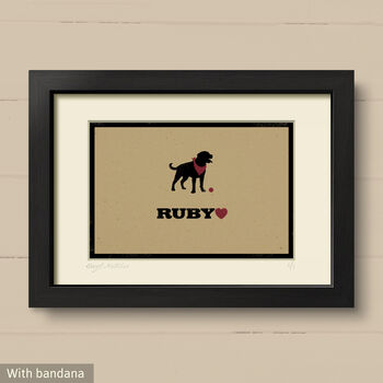 Personalised Rottweiler Print For One Or Two Dogs, 5 of 10