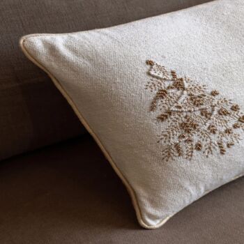 Deco Luxe Embroidered Tree Trio Cushion, 2 of 2
