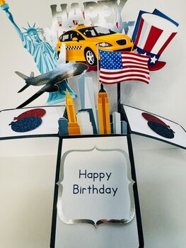New York Themed 3D Birthday Card, 2 of 7