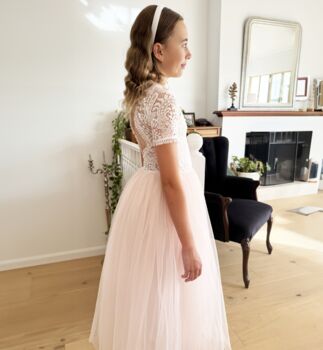 Bonnie In Baby Pink Party Dress Or Flower Girl Dress, 8 of 10