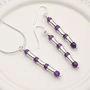 Amethyst Necklace And Earrings Set, thumbnail 1 of 7