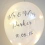 Personalised Wedding Hanging Pearlescent Balloon Light, thumbnail 3 of 4