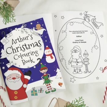 Personalised 'It's Christmas' Colouring Book, 2 of 5