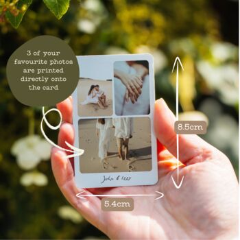 Engagement Photo And Message Wallet Card, 3 of 5