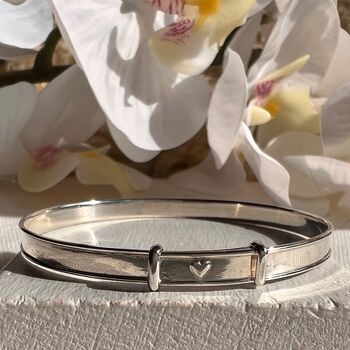 Expanding Bangle For Girls Silver Christening Keepsake, 5 of 5