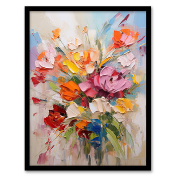 Wildflower Explosion Bright Floral Wall Art Print, 5 of 6