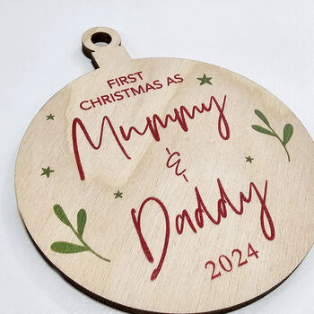 First Christmas As Mummy And Daddy Bauble, 2 of 5