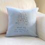 Personalised Embroidered Appliqued Christening Cushion, thumbnail 5 of 6