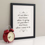 Personalised Quote Lyric Or Saying Print, thumbnail 4 of 7
