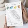 Personalised Thank You Teacher Ta Poem Card, thumbnail 1 of 5