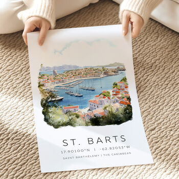 St. Bart's Caribbean Holiday Destination Poster, 4 of 7