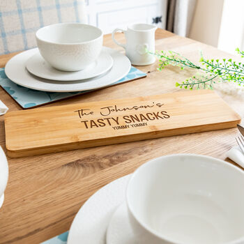 Personalised Kitchen Bamboo Serving Board, 3 of 5