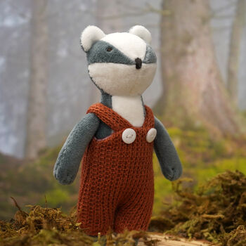 Wild Wanderers 'Bertie The Badger' Matchbox Toy | Gift Boxed | Baby Shower, 2 of 6