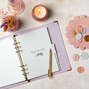 Personalised Lilac Wedding Planner And Organiser, 11 of 11