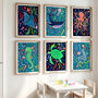 Stingray Sea Animal Colourful Nursery Print, thumbnail 6 of 11