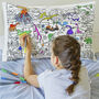 Dinosaur Pillowcase Kit + 10 Pens, Colour In And Learn, thumbnail 5 of 6