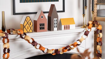 Earthy Tones Paper Chain Garland, Three Meters Long, 8 of 8