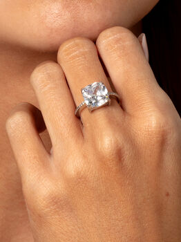 Promise Ring With Square Stone, 3 of 4