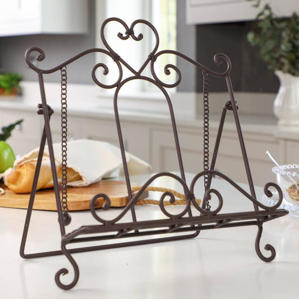 Country Kitchen Heart Cook Book Stand, 1 of 9