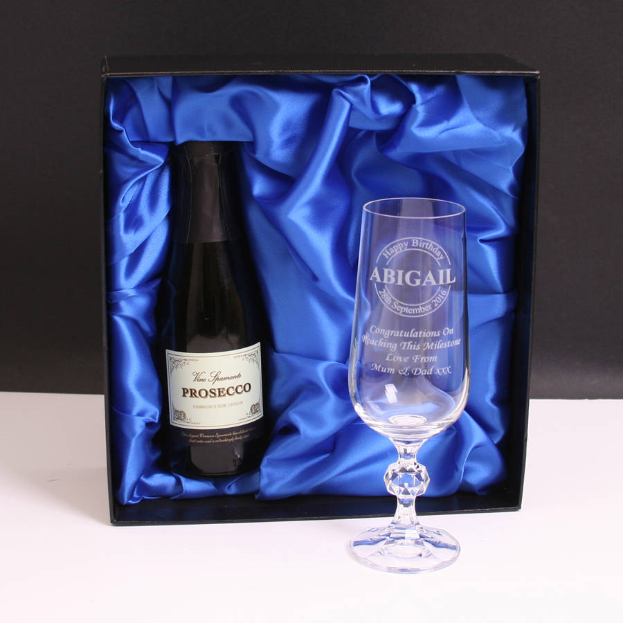 Personalised Mini Prosecco Gift Set By