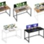 Wide Computer Desk Office Table Workstation, thumbnail 9 of 9