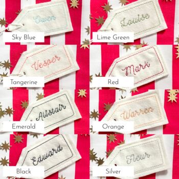 Personalised Christmas Name Tags For Christmas Stockings And Santa Sacks, 8 of 11