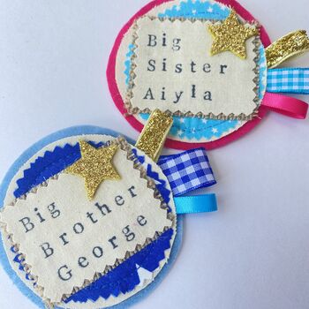 Personalised Big Brother / Sister Badge Pin, 9 of 12